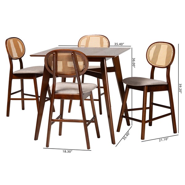 Baxton Studio 35.4" W X 36" L X 35.4" H - 235-13303-13285-ZORO