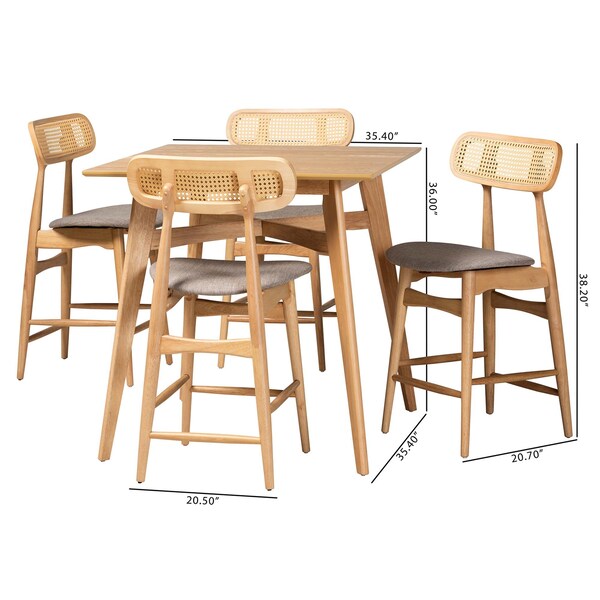 Baxton Studio 35.4" W X 36" L X 35.4" H - 235-13305-13286-ZORO
