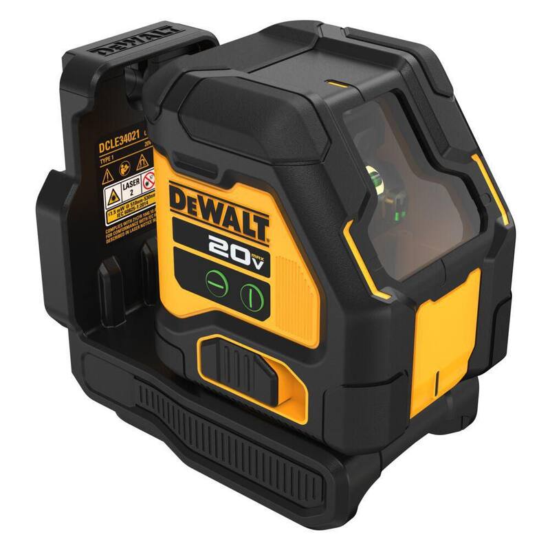 DEWALT 20V Green Cross Line Laser Level (Tool-Only) - DCLE34021B