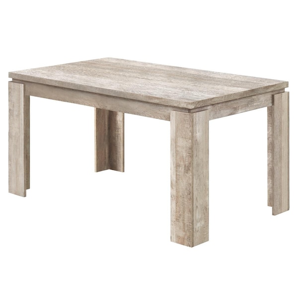 Daphnes Dinnette 36 x 60 in. Reclaimed Wood - Look Dining Table, Taupe - DA2450597