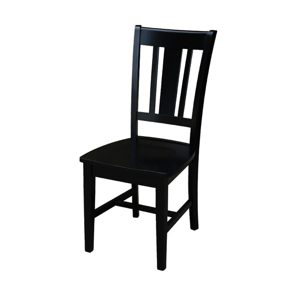 International Concepts 42 in. Dual Drop Leaf Table with 2 Splat Back Dining Chairs - 3 Piece Dining Set - K04-42DP-C46-10P