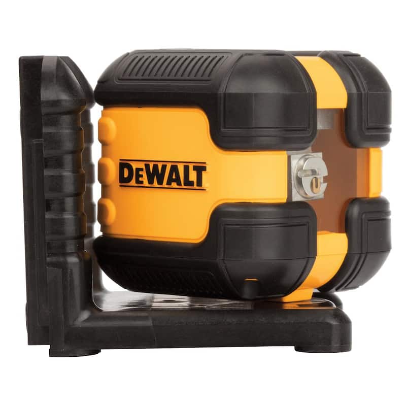 DEWALT 55 ft. Green Self-Leveling Cross Line Laser Level with (2) AA Batteries & Case - DW08802CG