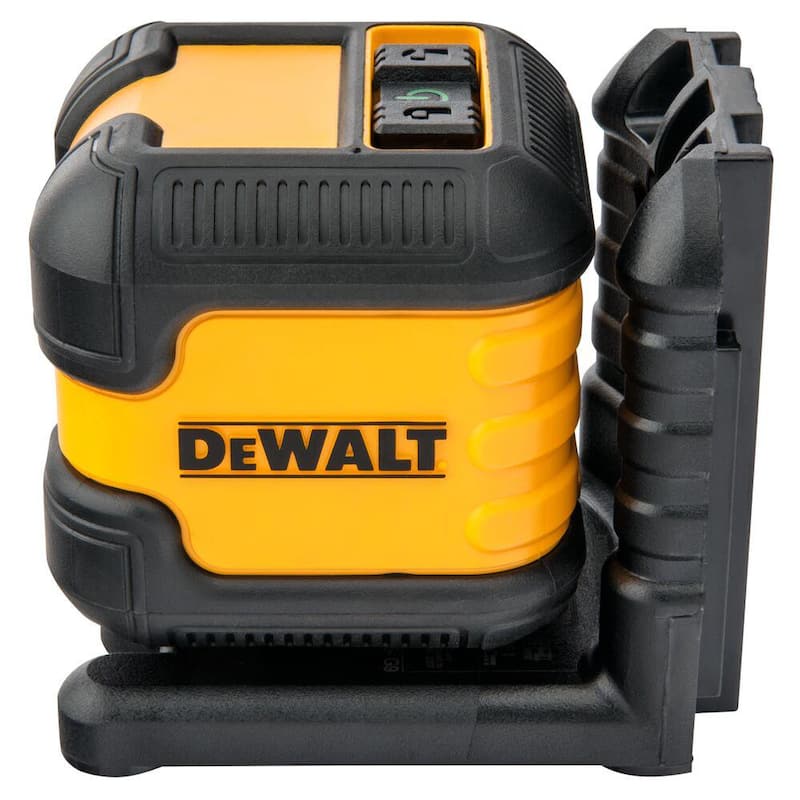 DEWALT 55 ft. Green Self-Leveling Cross Line Laser Level with (2) AA Batteries & Case - DW08802CG