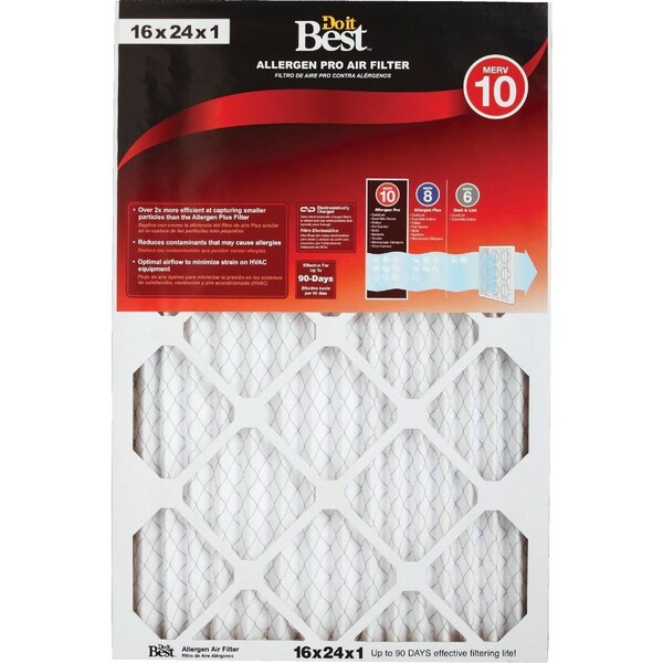 All-Source 16 In. x 24 In. x 1 In. MERV 11 Furnace Filter - DB1-1624-11-6