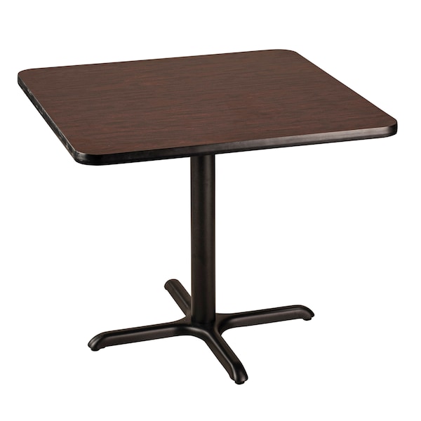 National Public Seating NPS Cafe Table, 36 Square, X Base, 30 Height - CT33636XDMY