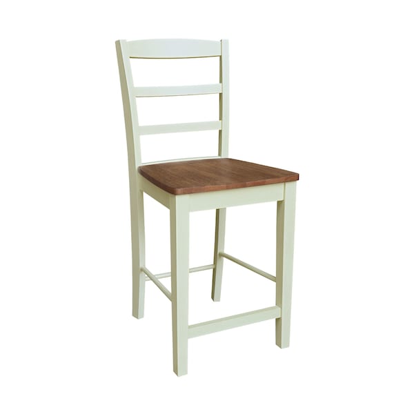 Whitewood Industries Rectangular Fixed Top Table W/ 4 Counter Height Stools, 36 in W, 35.9 in L, 36 in H, Parawood, 5 - K79-36RT-23B-S402-4