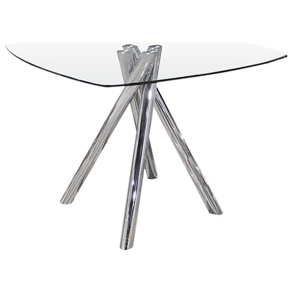 Kd Gabinetes Flux Dining Table, Chrome - KD2194487