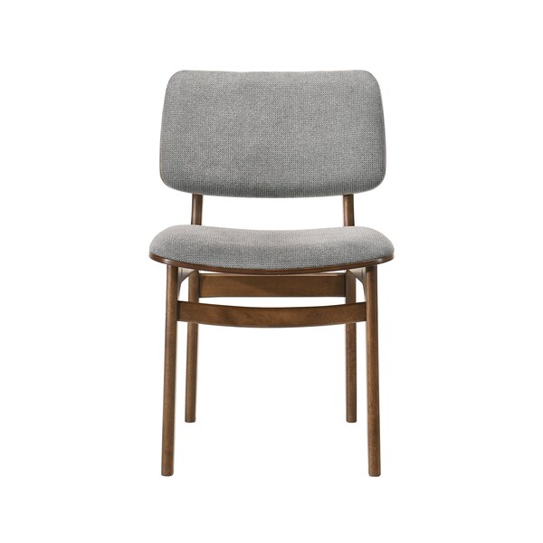 Armen Living Cirque and Lima 5 Piece Walnut Round Dining Set - SETCQDIWA5D