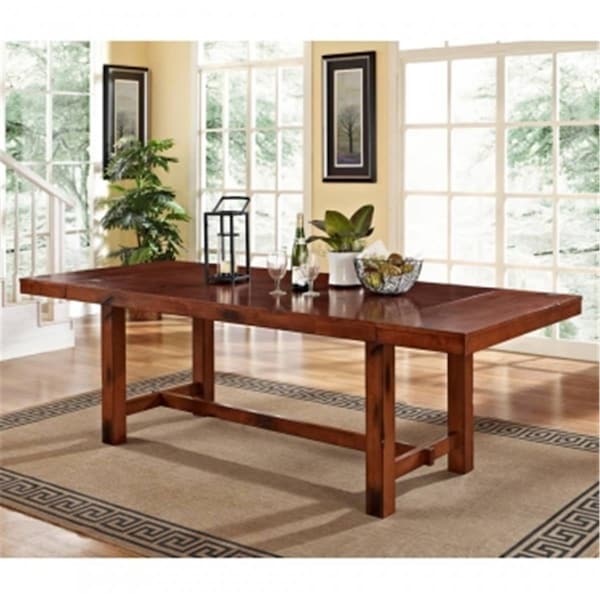 Made-To-Order Walker Edison Furniture  Wood Dining Table - Dark Oak - MA586800