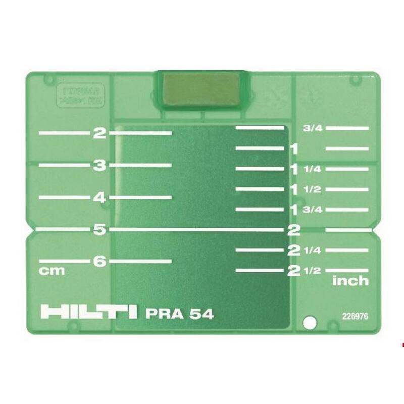 Hilti PM 30-MG 12-Volt Multi-Green Line Laser 131 ft. with Bracket, Target Plate, Battery, Charger and Case - 3622326