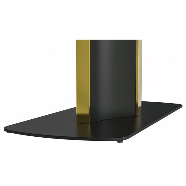 Leisuremod Rectangular 55.11 in W, 28 in L, Sintered Stone/Steel, White - STBLG-55W-S
