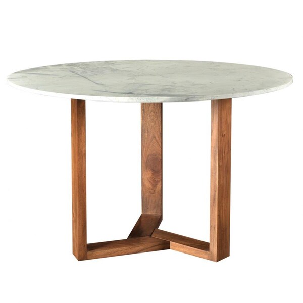 Moes Home Collection JD-1009-18 Jinxx Dining Table, White - 30 x 48 x 48 in. - JD-1009-18-0