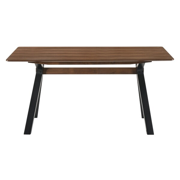 Armen Living Laredo and Jackie 5 Piece Black Rectangular Dining Set - SETLRDIBLK5E