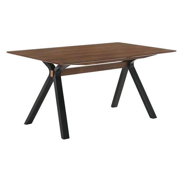 Armen Living Laredo and Jackie 5 Piece Black Rectangular Dining Set - SETLRDIBLK5E