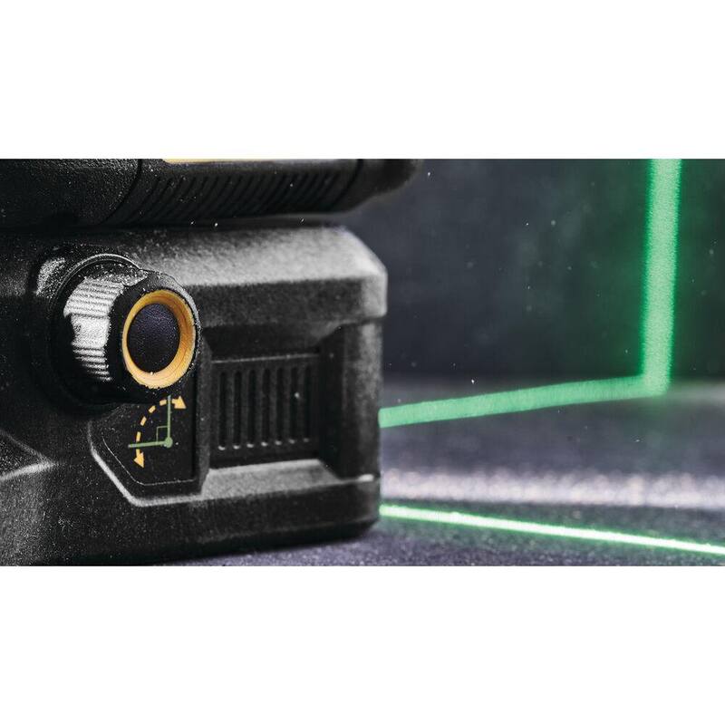 DEWALT 20V/12V Lithium-Ion Cross-Line Laser Level Kit, (1) 2.0Ah Battery, Charger, and Case - DCLE34030G