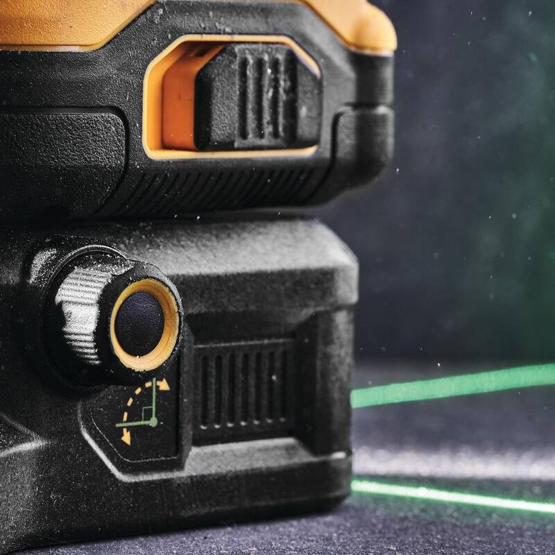 DEWALT 20V/12V Lithium-Ion Cross-Line Laser Level Kit, (1) 2.0Ah Battery, Charger, and Case - DCLE34030G