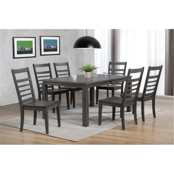 Fine-Line Shades of Gray Dining Set 7 Piece - FI3765760