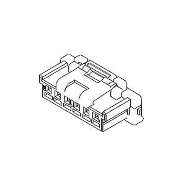Molex Headers & Wire Housings Duraclik Tpa Wire-To-Board Receptacle Housing, 14 Circuits, White - 5051511401