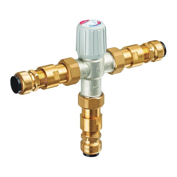 Resideo Braukmann AM-1 1" LEAD FREE 1070 MIXING VALVE WITH - AM102C1070-SB-1LF