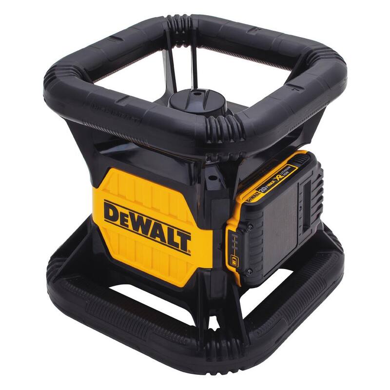 DEWALT 20V MAX Lithium-Ion Red Rotary Red Laser Level, TSTAK Storage Case, and Tripod with 20V 2Ah Battery and Charger - DW074LRCS