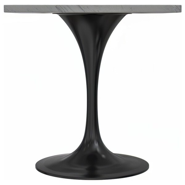 Leisuremod Square 27.56 in W, 29.35 in L, Resin/Stainless Steel, White - VT20BL-S27WMR