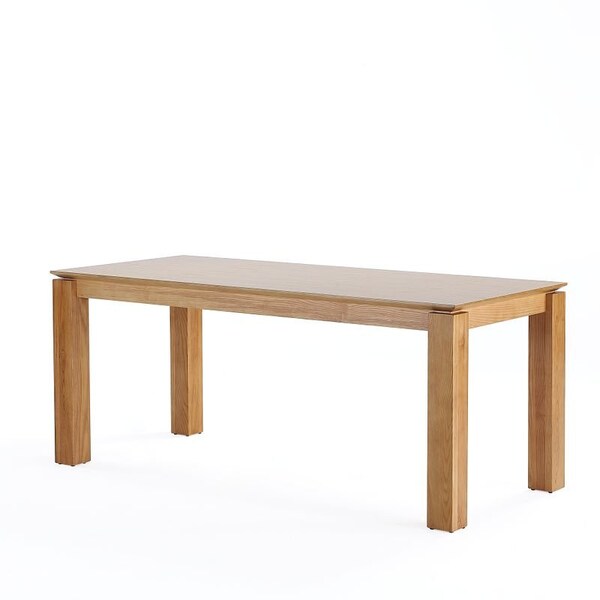 Manhattan Comfort Rectangle Dining Set of 7 W/ Hamlet Chairs, 70.86 in L, American Solid Ash Wood, Nature - 6-DT02DCCA03-NA