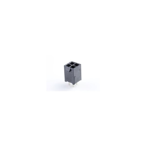 Molex Mini-Fit Jr Lcp Vert. Hdr Nopeg 4Ckt Tin - 462071104