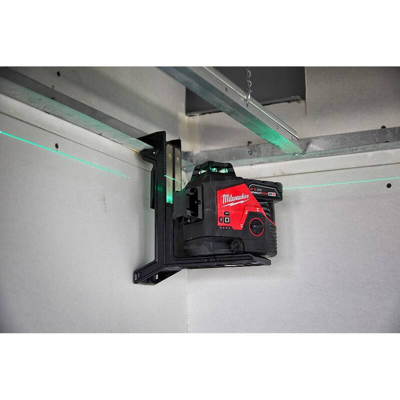 Milwaukee M12 12-Volt Lithium-Ion Cordless Green 250 ft. 3-Plane Laser Level Kit with Laser Detector - 3632-21-48-35-1211