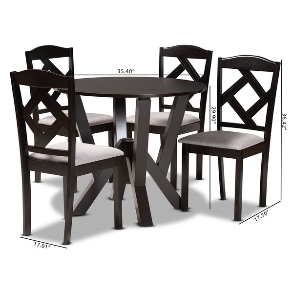 Baxton Studio 35.4 W X 35.4 L X 29.9 H - 192-8962-10900-ZORO