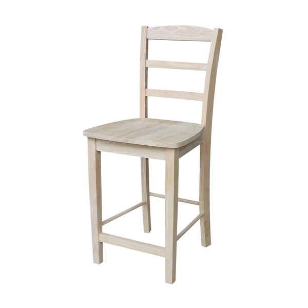 International Concepts 36 in. x 36 in. Square Top Pedestal Table  With 4 Counter Height Stools Set of 5 - K-3636TP-11B-S402-4