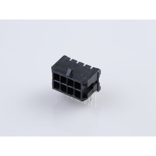 Molex Rectangular Power Connector, 8 Contact(S), Male, Solder Terminal, Receptacle - 430450821
