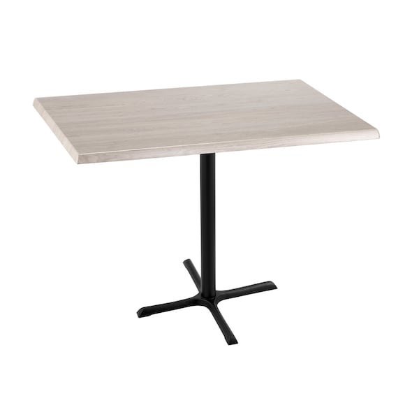 Holland Bar Stool Co 42" Tall OD211 Black Table Base 30" x 30" Foot 30" x 48" White Ash Top by the HollBar Stool Co. - OD211-3042BWOD3048WA