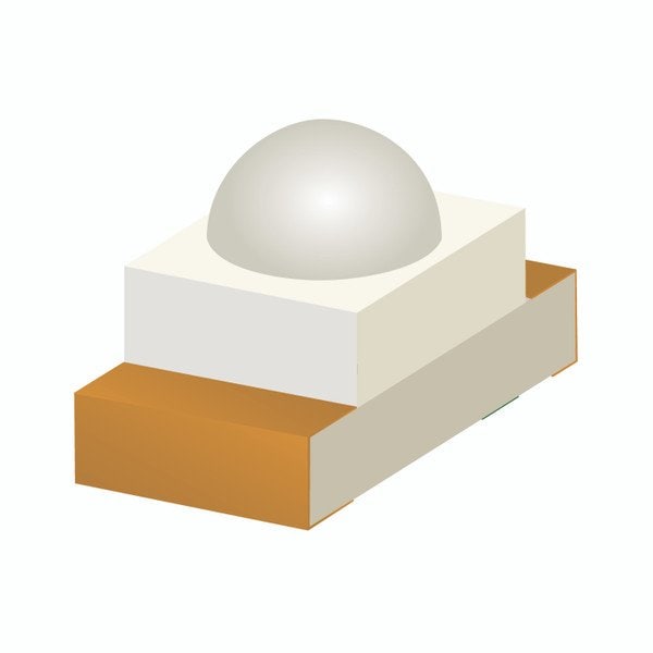 Dialight SM 0603 con lente WLens YG 570nm 7 RL - 598-8E60-107F