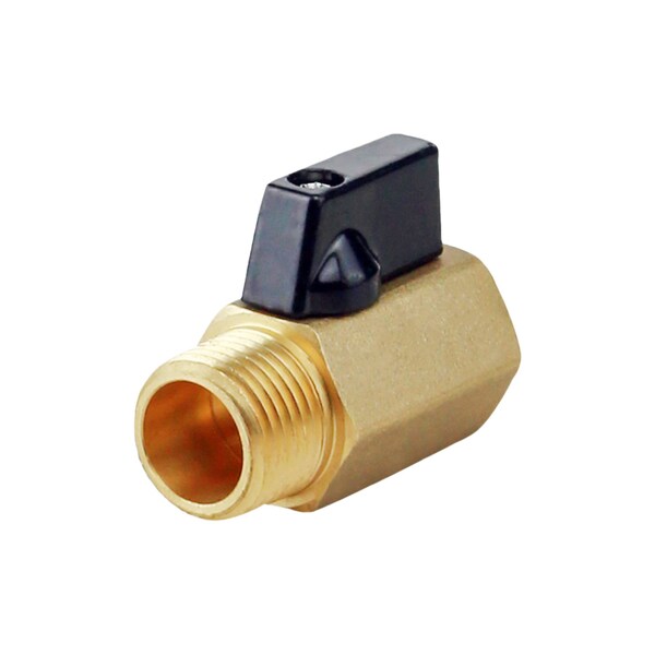Everflow MIPxFIP Boiler Trim Isolation Valve, Air Vent Isolator, Forged Brass 1/8" - 1818MF