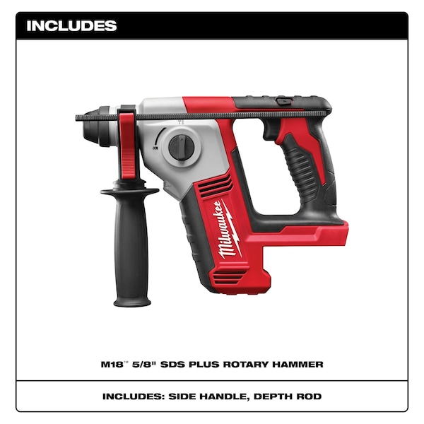 Milwaukee Tool M18  Cordless 5/8" SDS Plus Rotary Hammer - 2612-20