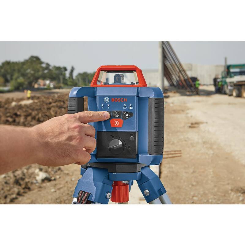 Bosch REVOLVE 2000 ft. Horizontal Rotary Laser Self Leveling Complete Kit with Manual Dual Slope - GRL2000-40HK