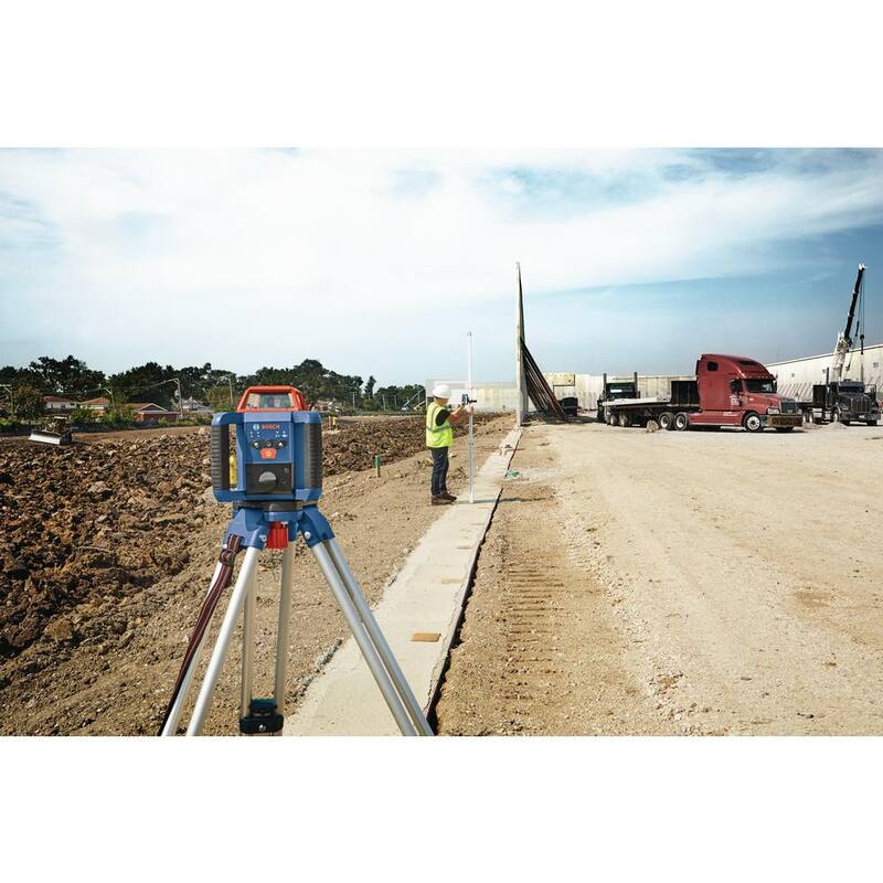 Bosch REVOLVE 2000 ft. Horizontal Rotary Laser Self Leveling Complete Kit with Manual Dual Slope - GRL2000-40HK