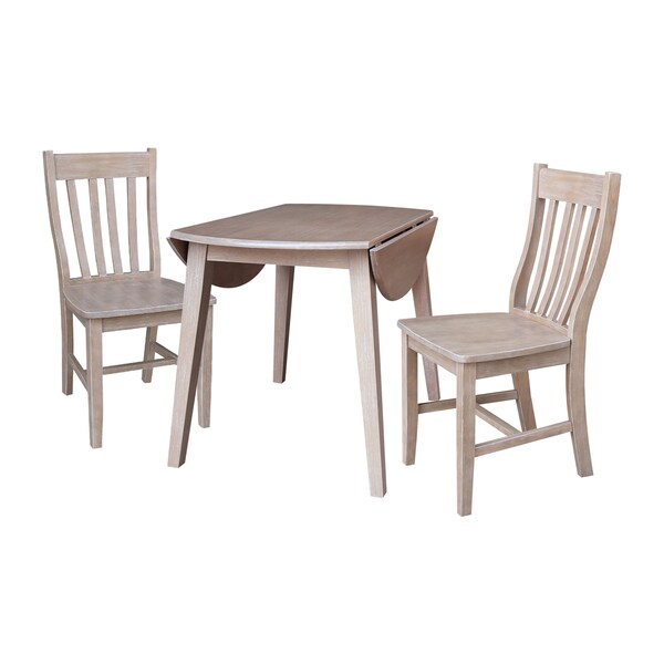Whitewood Industries Extension Dining Tables, 45 in L, 54 in H, Parawood, 3 Piece - K09-42DL-C61-2