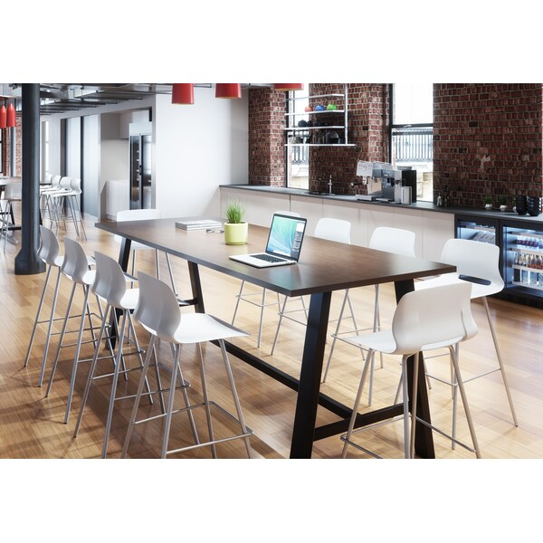 Kfi Rectangle KFI Midtown 3 x 8 FT Conference Table, Studio Teak Finish, Standard Height, 36 W, 96 L - F3696-BMT3672-36-7960K