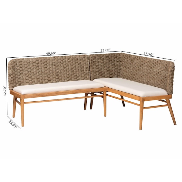 Bali & Pari 73.2" W X 32.7" L X 57.9" H - 243-13531-13532-ZORO