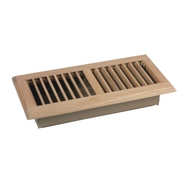 Truaire Truaire C168-OUF04X12 Floor Register  Unfinished oak - 12 x 4 in. - 4353801