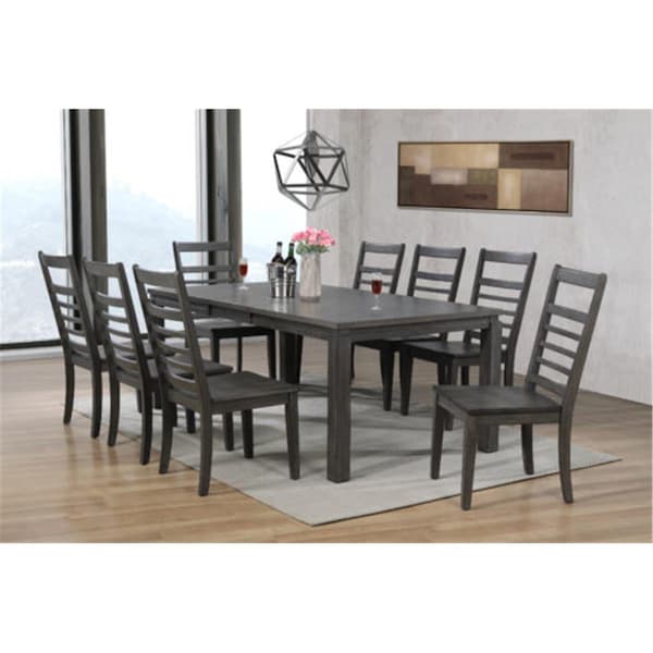 Sunset Trading Shades of Gray Dining Set 9 Piece - DLU-EL9282-C100-9PC