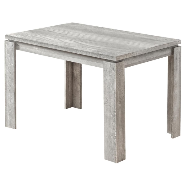 Daphnes Dinnette 32 x 48 in. Reclaimed Wood-Look Dining Table Grey - DA3072155