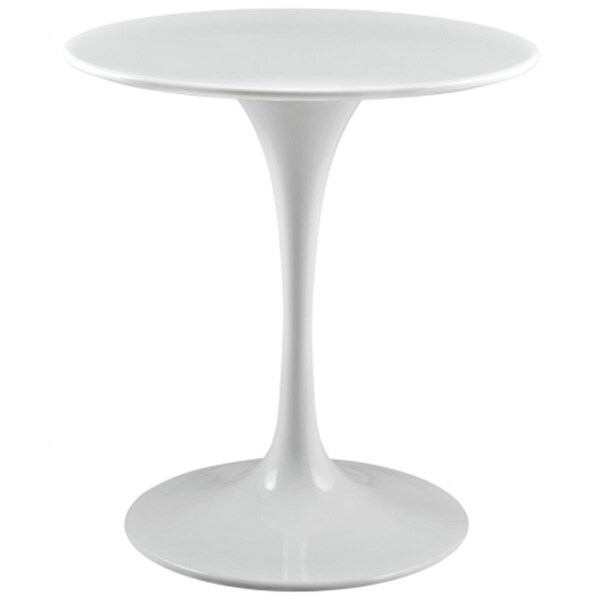 East End Imports Lippa 28 in. Wood Top Dining Table, White - EEI-1115-WHI