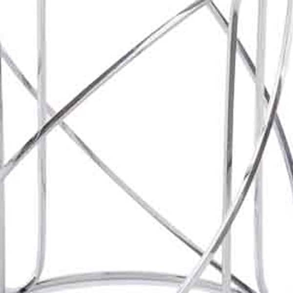 Homeroots 18.25 x 18.25 x 20.5 in. Buffed Giro Nested White Marble Table - Set of 2 - 354675