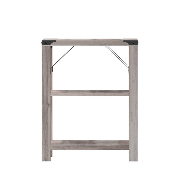Flash Furniture 17.5 W, 17.5 L, 22 H, Engineered Wood, Gray Wash - ZG-035-GY-GG