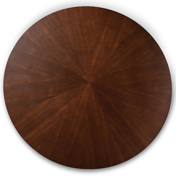 Baxton Studio Berlin Black Upholstered Walnut Finished 5-Piece Wood Dining Set - 155-9546-9545
