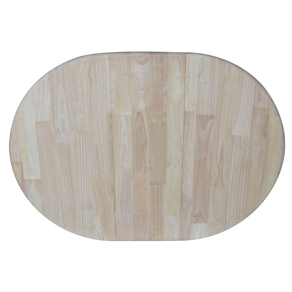Whitewood Industries Rectangular Fixed Top Extension Pedestal Dining Table, 36 in W, 30.1 in L, 48 in H, Parawood - K79-36RXT-27B