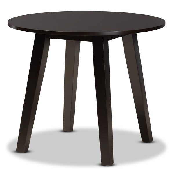 Baxton Studio Rava Modern and Contemporary Two-Tone Dark Brown and Walnut Brown Finished Wood 5-Piece Dining Set - 179-11389-10896-ZORO