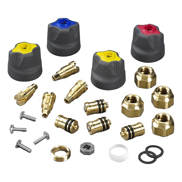 Yellow Jacket Repair Kit, 7 in L, Black, Bronze - 41083